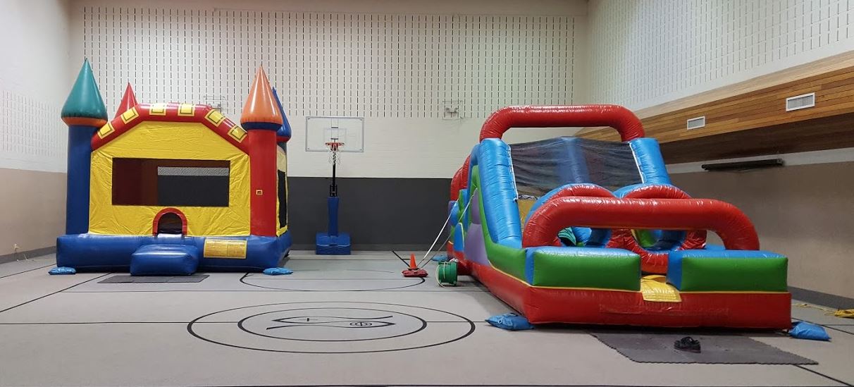 Tadpole Package with Obstacle Course Bounce House rental combo deal